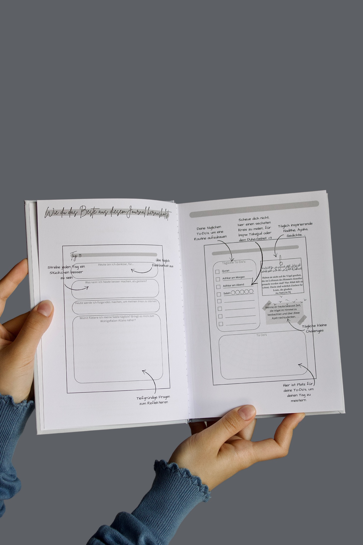 Noor Journal, der Journal für Muslime | muslimischer Journal | Planer für 90 Tage